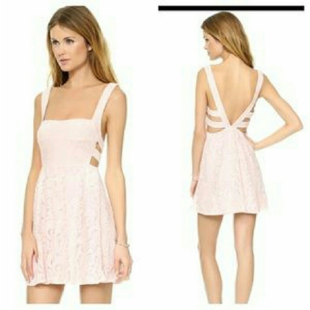 Free People Dress Turn Back Time Cut Out Floral Lace